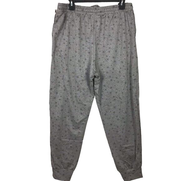 Knox Rose Women’s Star Print Jogger Sweatpants Size Large Coal Grey Lounge Pants - Picture 10 of 16